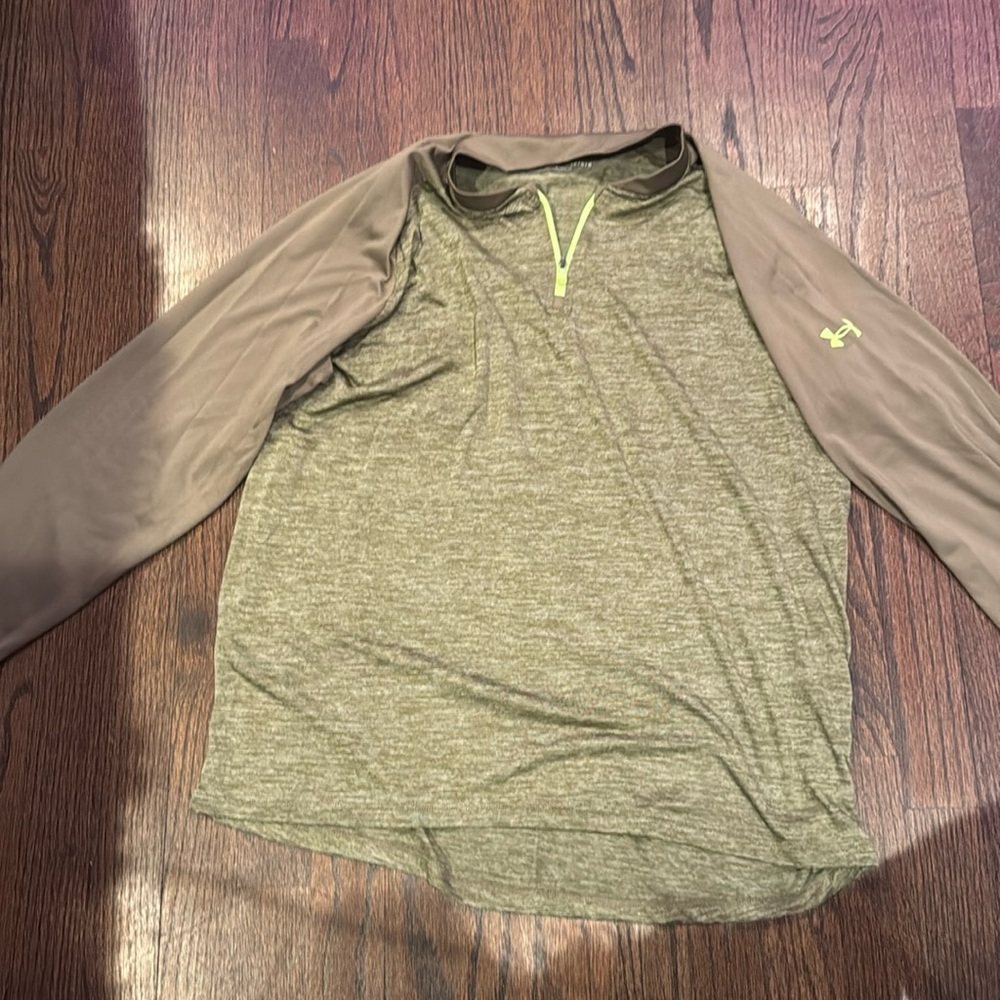 green quarter zip